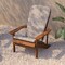Flash Furniture Teak Adirondack Chairs with Cream Cushions, 2PK 2-JJ-C14501-CSNCR-TEAK-GG - alternate 7